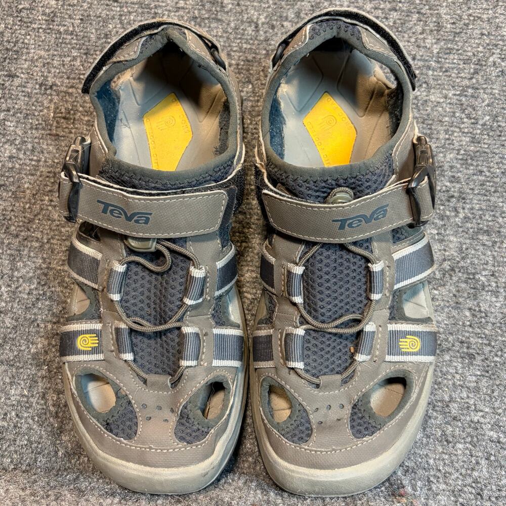 Teva Womens 8.5 Omnium Closed Toe Hiking Sandals Gray Water Sport Shoes Gorpcore